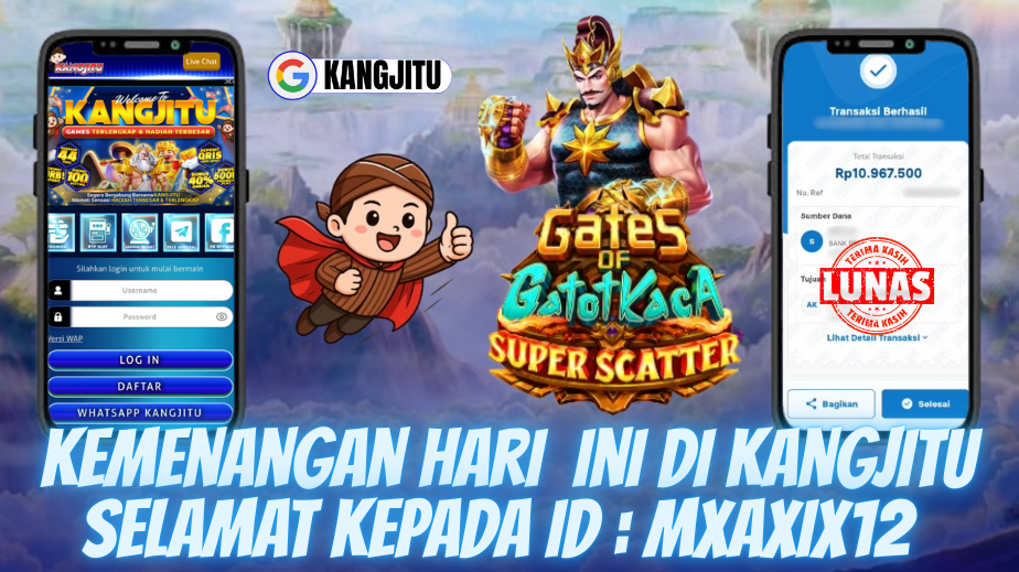 KEMENANGAN DI PERMAINAN GATOT KACA SUPER SCATTER TEMBUS 10 JUTA AKANGKU