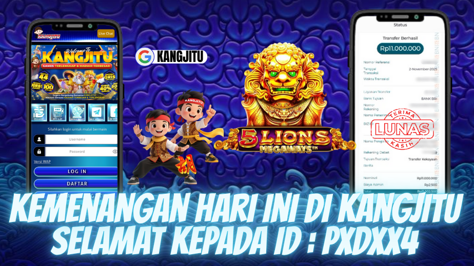 5 LIONS MEGAWAYS KASIH JP AKANGKU