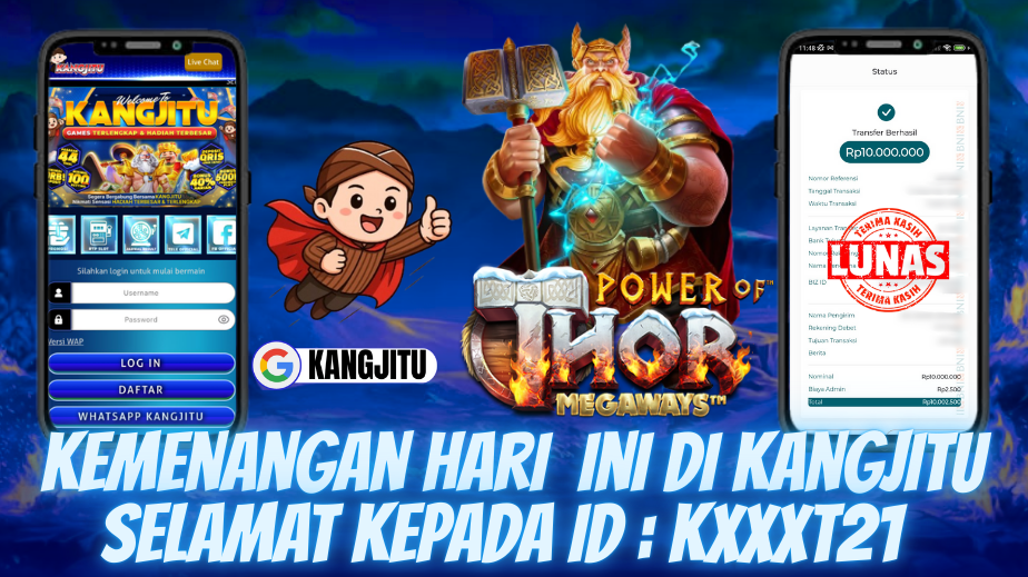 Kemanangan Hari ini di The Power Of Thor 10 juta tembus bosku