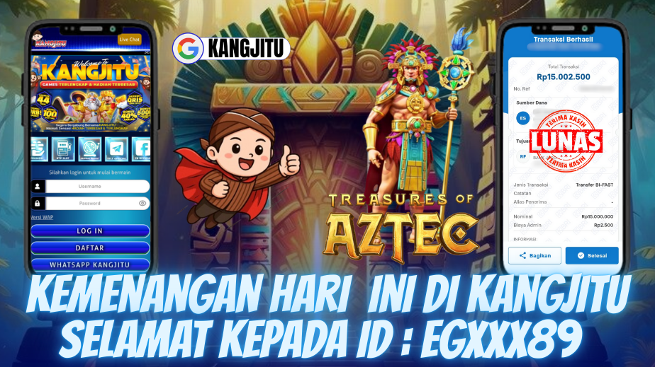 TREASURE AZTEC KASIH JP HINGGA 15 JUTA HARI INI BOSKU