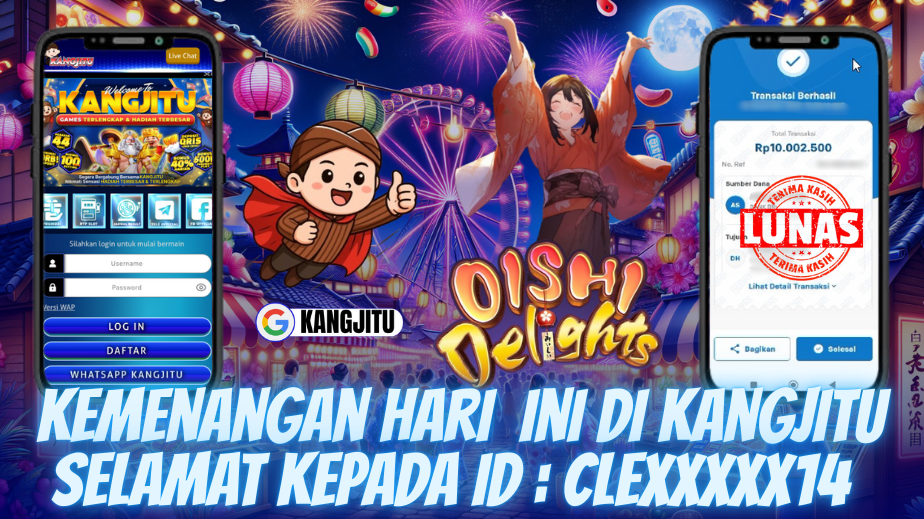 kemenangan hari ini di oishi delight Bosku 10 juta caer
