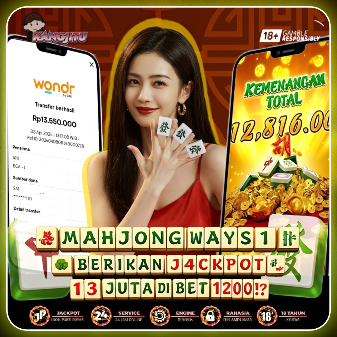 MAHJONG WAYS BERIKAN KEMENANGAN BESAR 13 JUTA DI BET 1200!