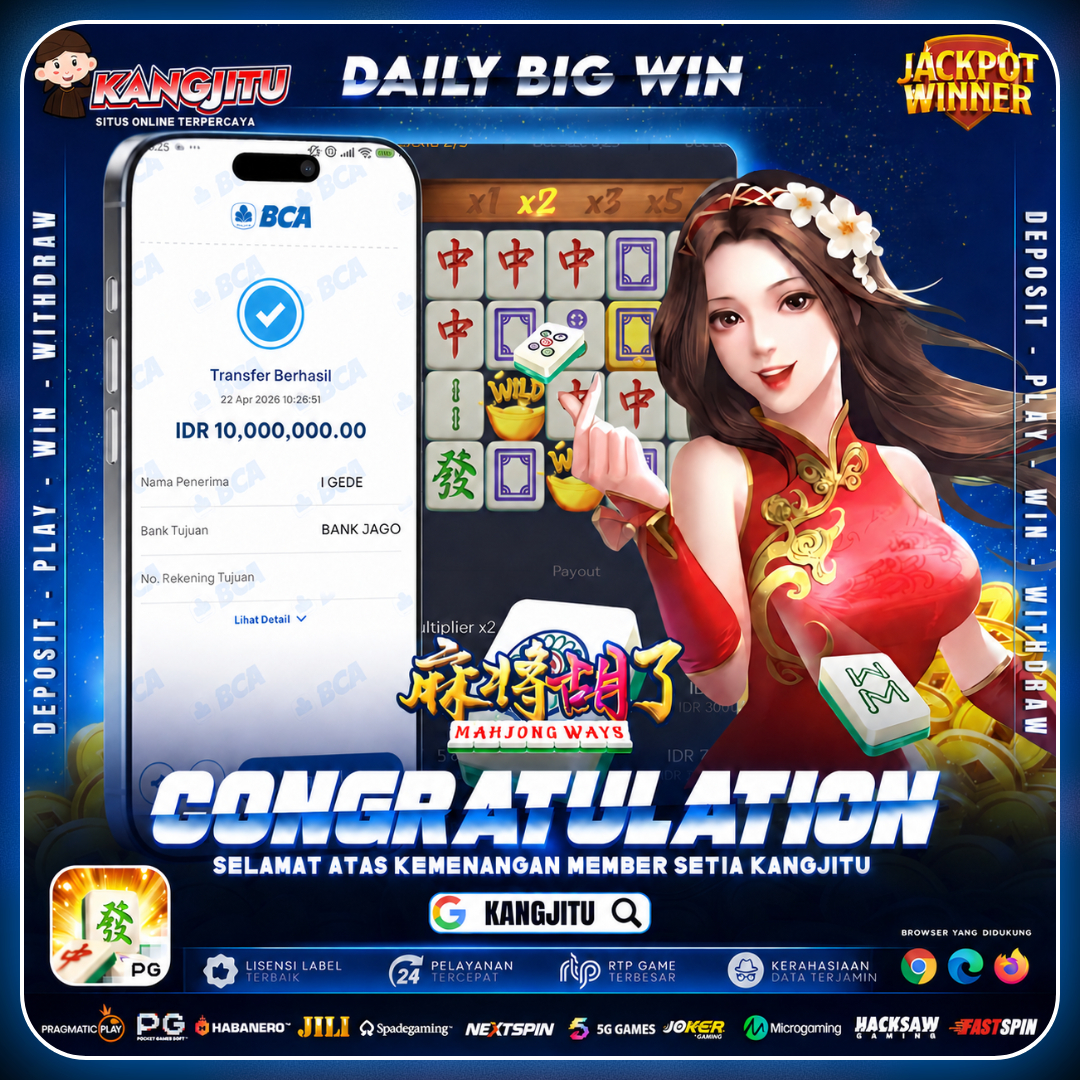 LAGI LAGI MAHJONG BERIKAN KEMENANGNA BESAR! MODAL RECEH HASIL KECEH