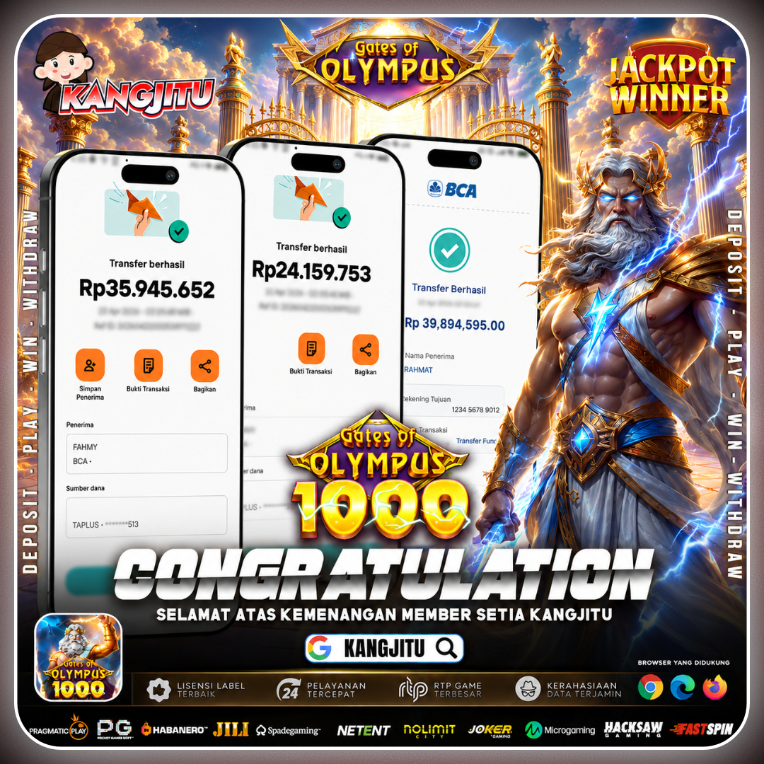 MEGA J*CKPOT HARIINI! KEMENANGAN 100 J*T LUNAS!! GATES OF OLYM*S 1000 LG G*COR BURUAN LANGSUNG MAIN!