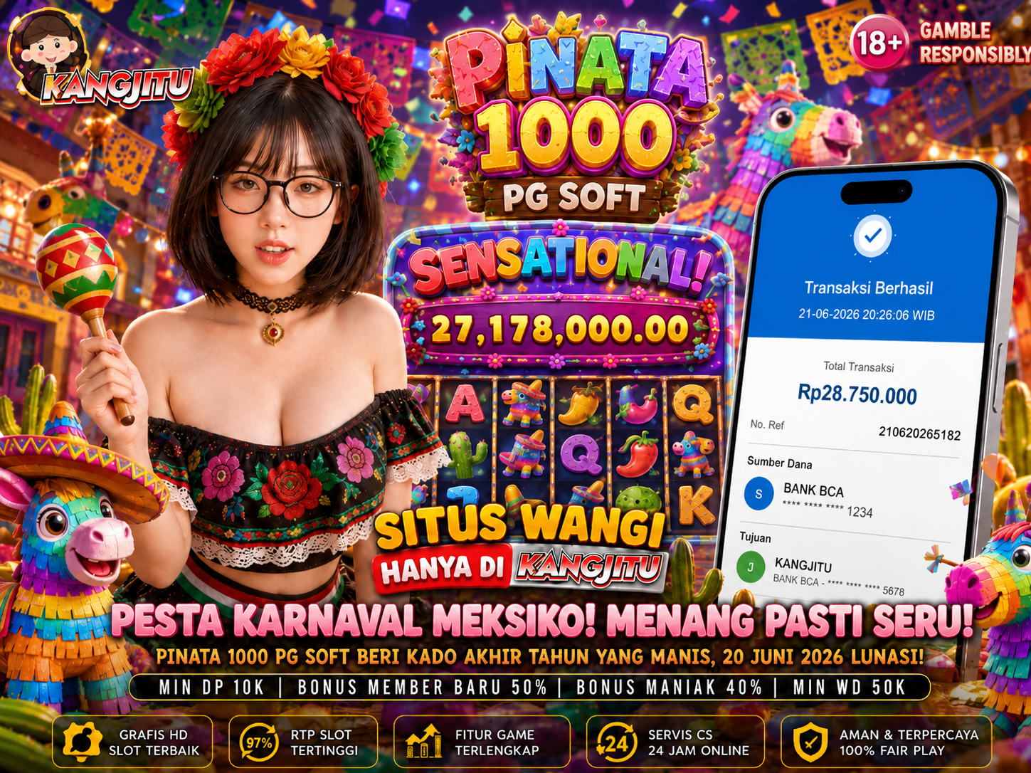 PINATA WINS BERI KEMENANGAN BESAR, CUMA DISINI YANG BISA GINI!