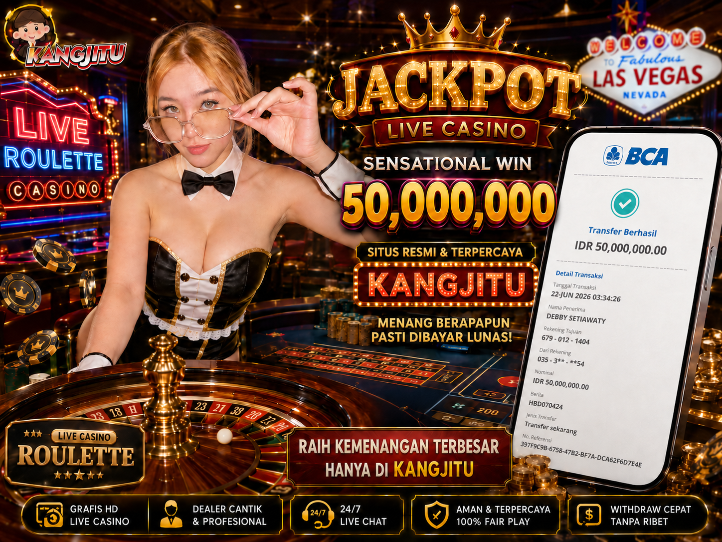 ROULETTE JACKPOT 50JUTA Bukan Janji Manis, Tapi Bukti JP yang Sadis Bersama KANGJITU