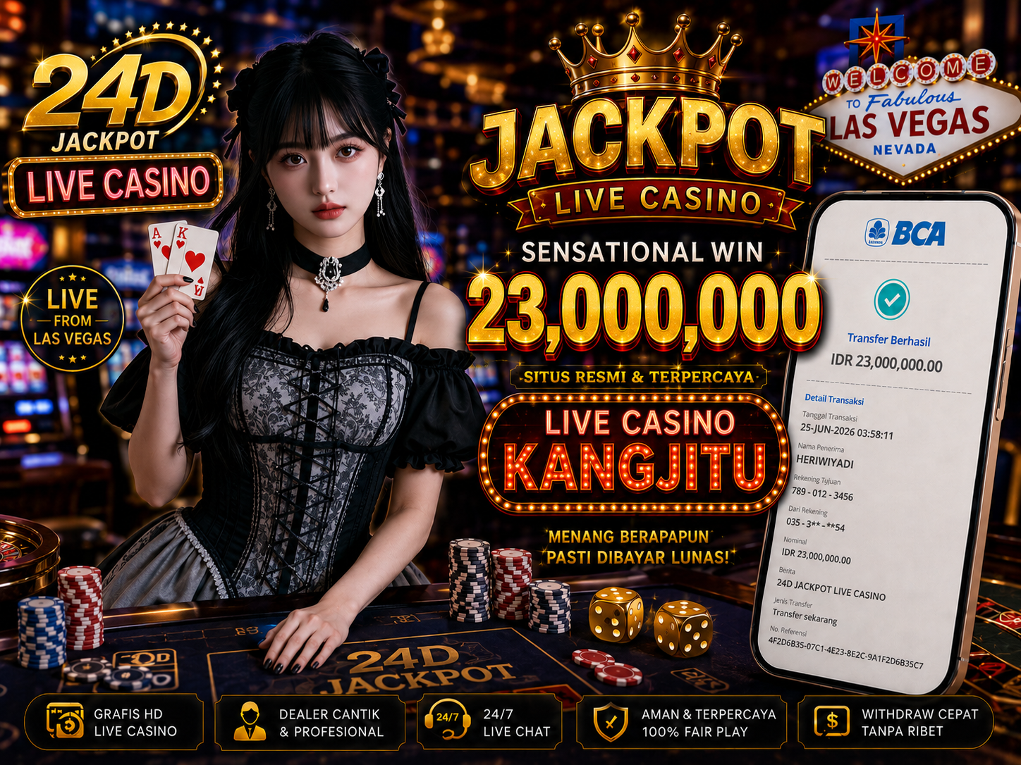 24DJackpot!! JACKPOT 23JUTA DIBAYAR LUNASS!!KANGJITU KESERUAN BERMAIN TANPA BATAS SETIAP HARI!!🚀