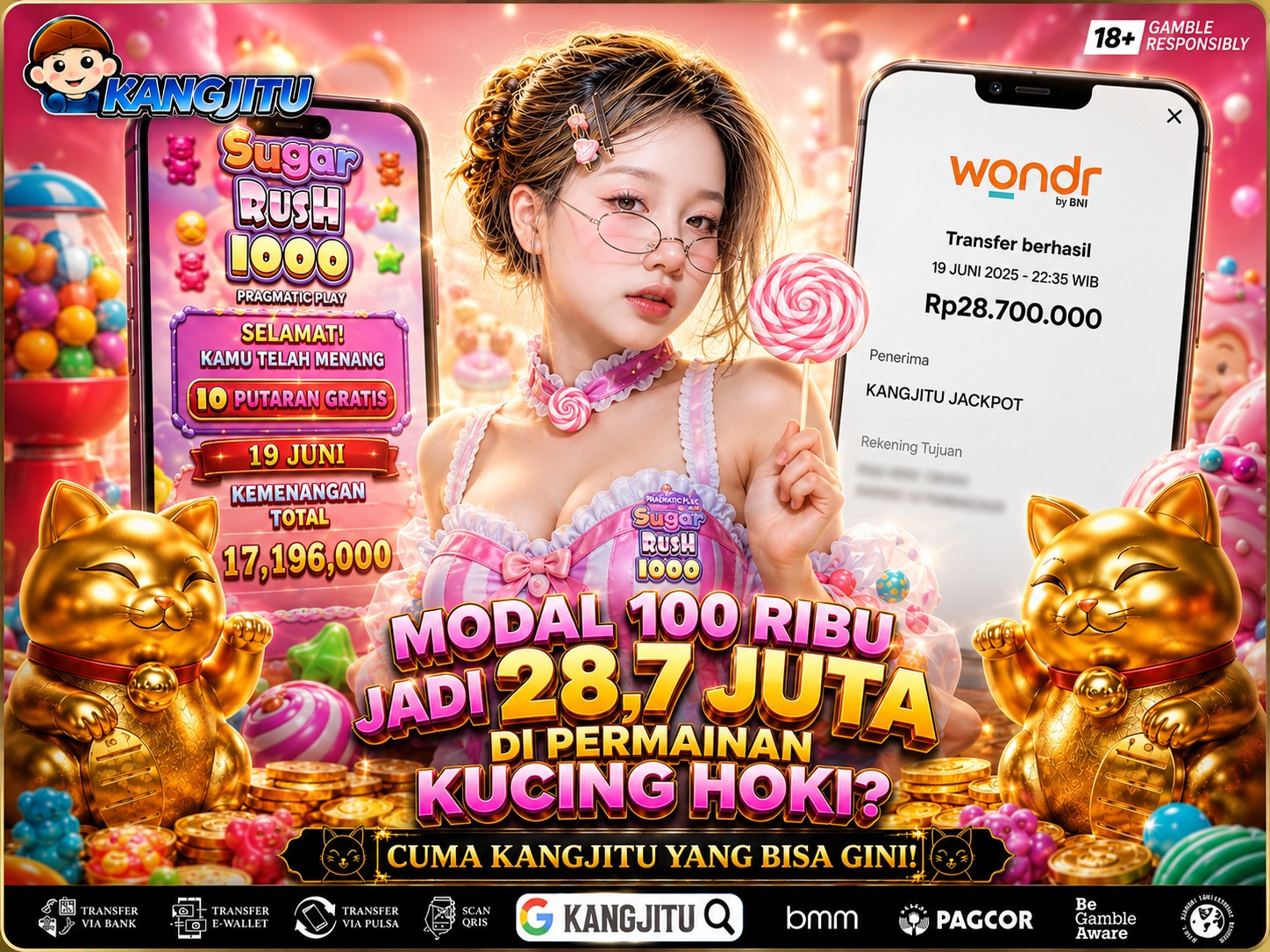 Sugar Rush 1000 MENYALA PALING MUDAH MENANG CUMA DISIINI AJA