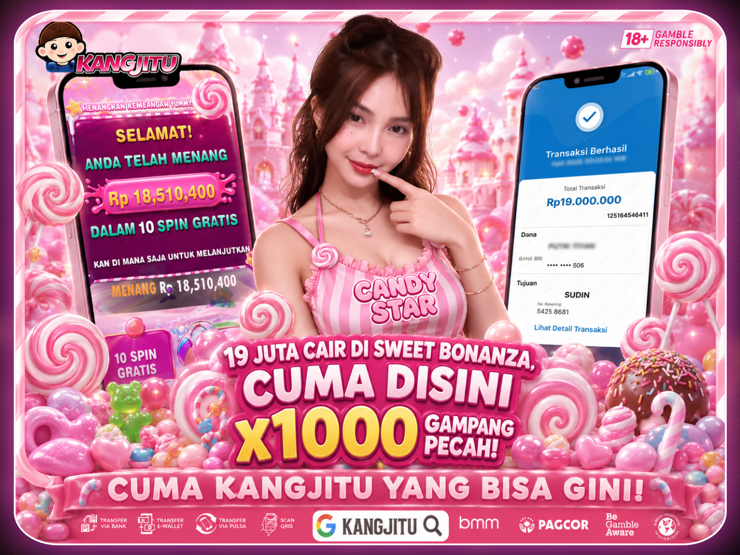 19 JUTA DALAM 1 FREESPIN? BONANZA KANGJITU AJA YANG BISA GINI!