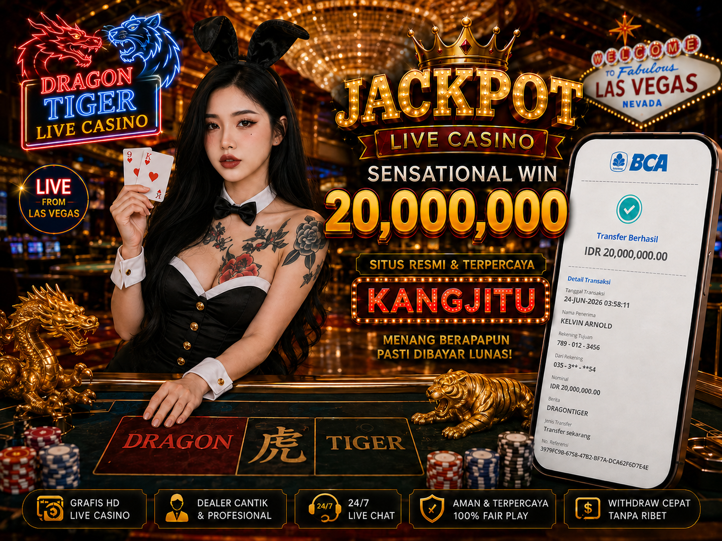 DragonTiger JACKPOT 20JUTA DIBAYAR LUNASS!!KANGJITU KESERUAN BERMAIN TANPA BATAS SETIAP HARI!!🚀