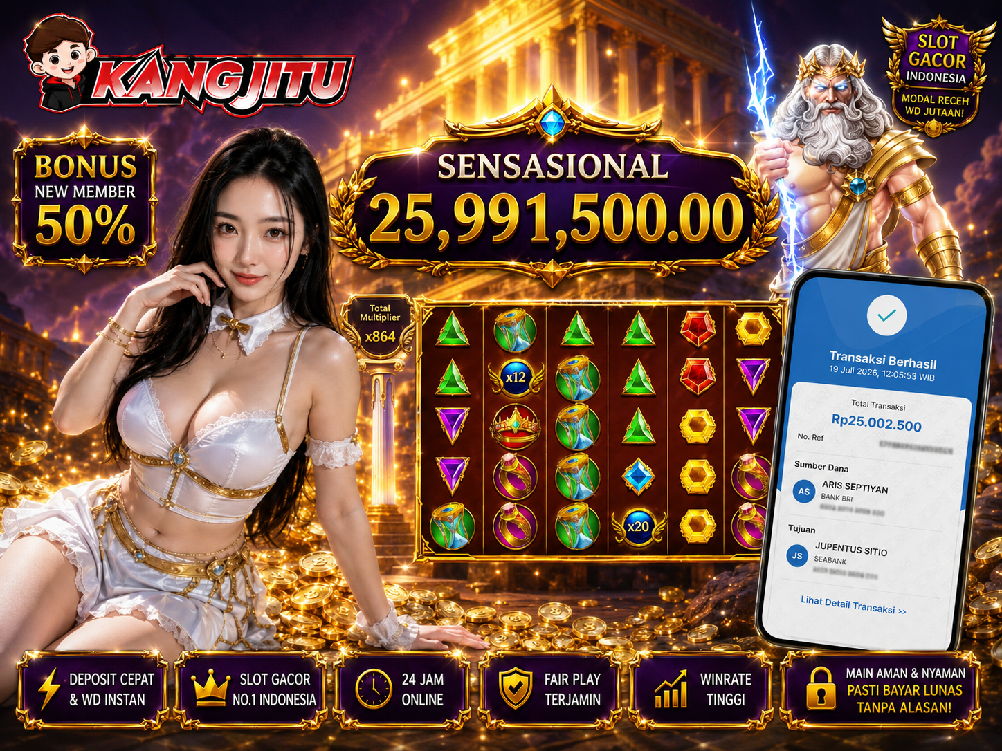 Gates Of Olympus Super Scatter JACKPOT PRAGMATIC PLAY!!!!! JACKPOT DIBAYAR LUNAS!!! KANGJITU KESERUAN BERMAIN TANPA BATAS SETIAP HARI!!
