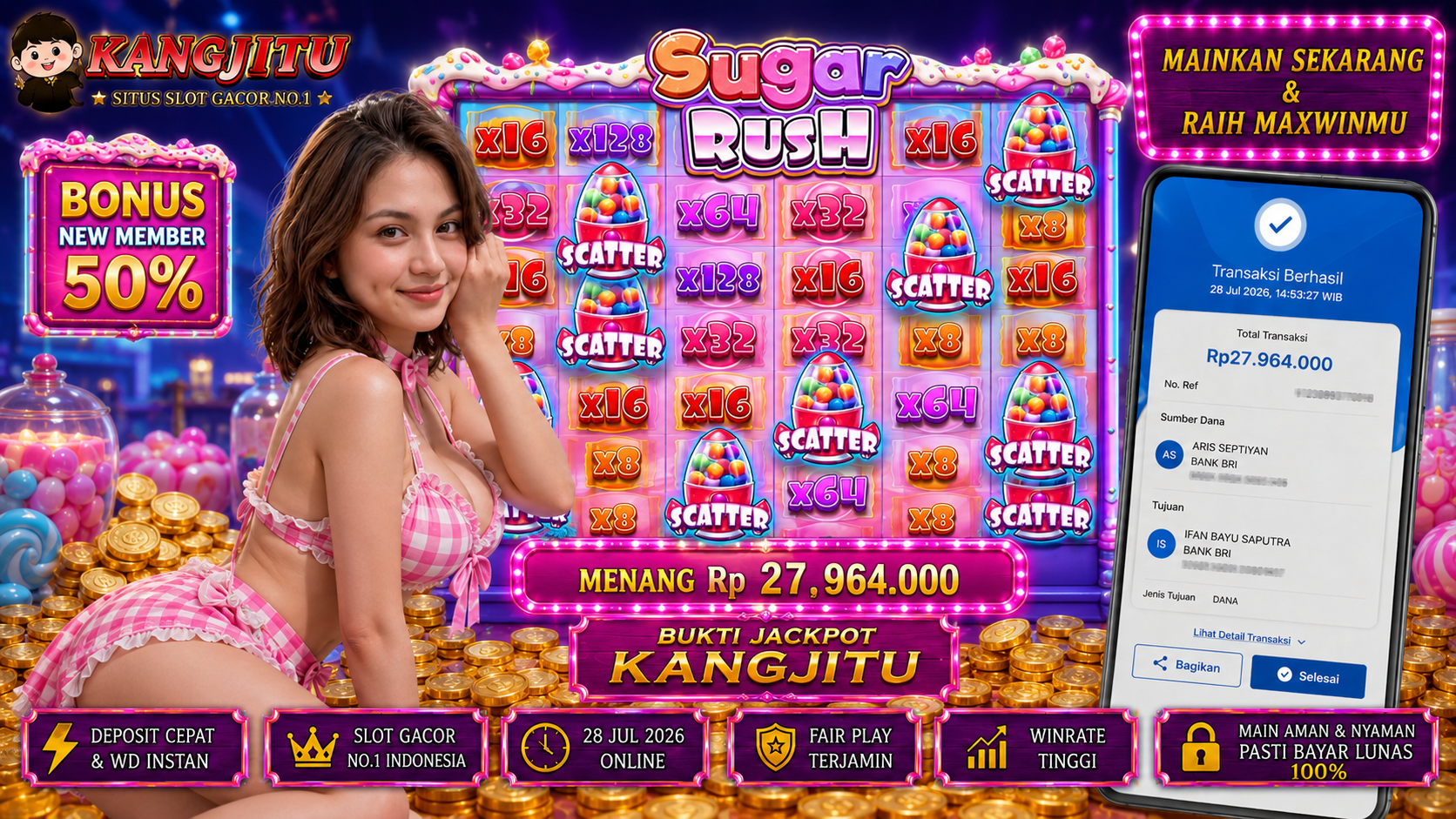 Sugar Rush™ PRAGMATIC PLAY!!!!! JACKPOT DIBAYAR LUNAS!!! KANGJITU KESERUAN BERMAIN TANPA BATAS SETIAP HARI!!🚀