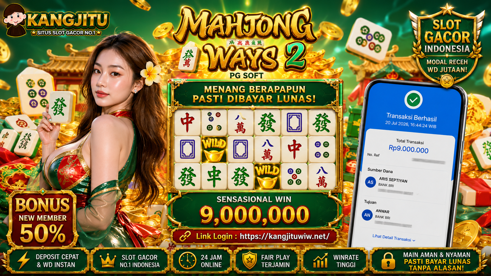 Mahjong Ways 2 PG SOFT !!!JACKPOT BANJIR WILDD JACKPOT KANGJITU KESERUAN BERMAIN TANPA BATAS SETIAP HARI!!🚀