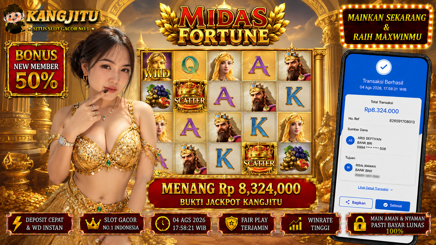 Midas Fortune PGSoft !!!JACKPOT BANJIR WILDD JACKPOT KANGJITU KESERUAN BERMAIN TANPA BATAS SETIAP HARI!!🚀