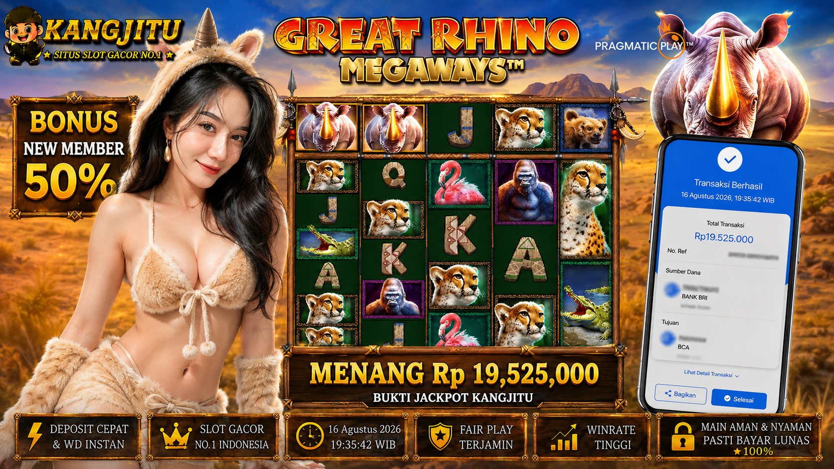 JACKPOT BANJIR WILDD JACKPOT KANGJITU KESERUAN BERMAIN TANPA BATAS SETIAP HARI!!🚀