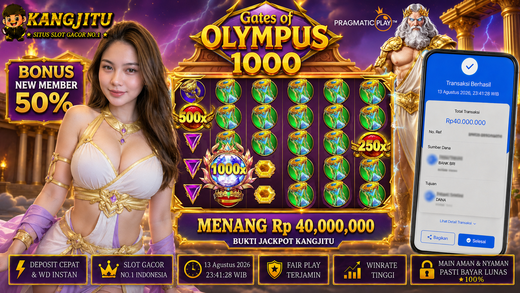 MAXWIIINNNNNNNNNNN BESARRRR Gates Of Olympus 1000