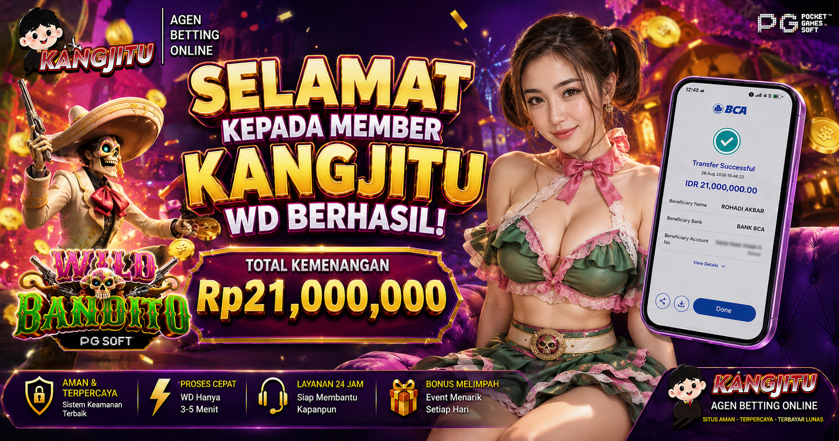 WILD BANDITO BERIKAN JACKPOT BESAR! 💥💰🔥 SIAP-SIAP RAIH KEMENANGAN BESAR DAN PETIK HOKI HARI INI!