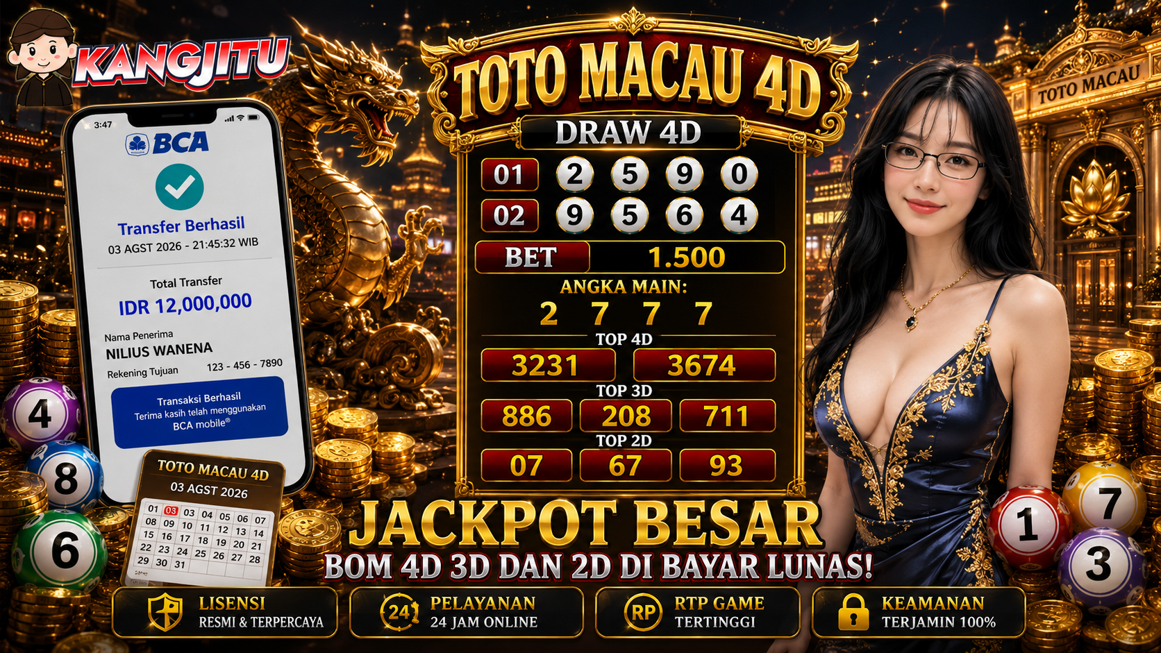 TOTO MACAU 4D JACKPOT BOOM PECAH HASIL PREDIKSI DARI KANGJITU!!!🚀