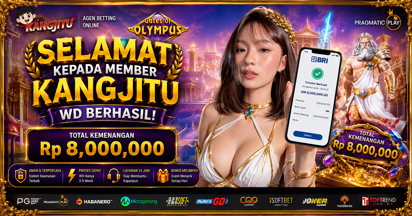 ⚡ PETIR OLYMPUS MENYAMBAR! WD 8 JUTA CAIR!MEMBER KANGJITU BAWA PULANG KEMENANGAN!