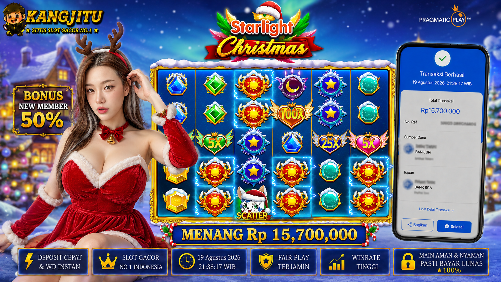 JACKPOT BESAR KANGJITU KESERUAN BERMAIN TANPA BATAS SETIAP HARI!!🚀