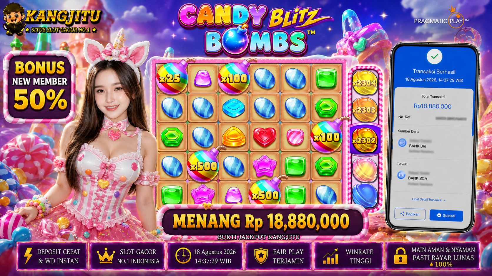 PRAGMATIC PLAY!!!!! JACKPOT DIBAYAR LUNAS!!! KANGJITU KESERUAN BERMAIN TANPA BATAS SETIAP HARI!!🚀