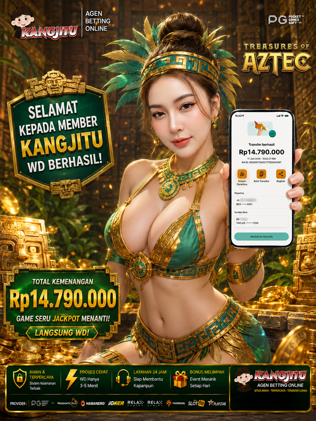 Treasures of Aztec KESERUAN BERMAIN TANPA BATAS SETIAP HARI!!🚀