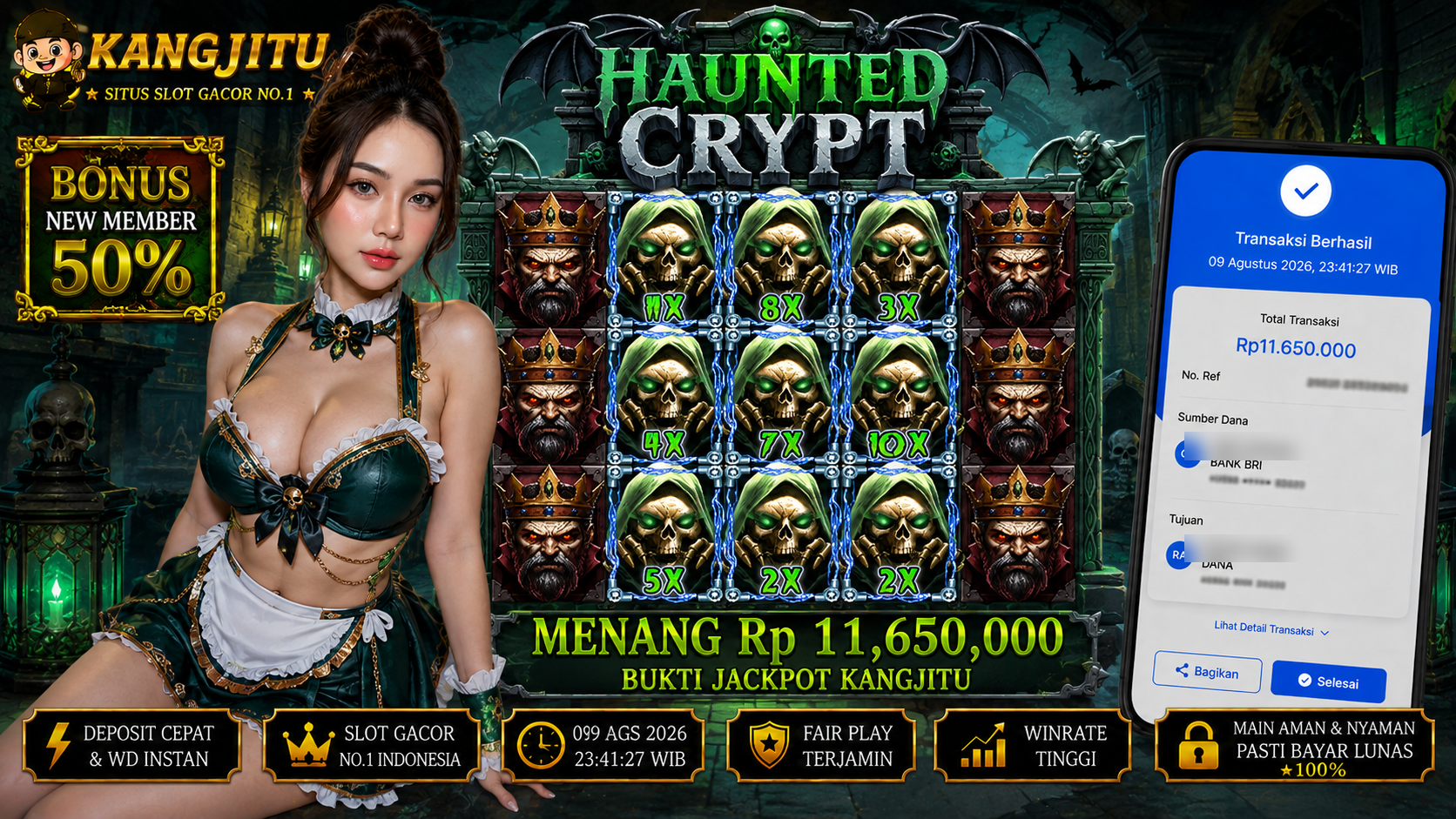 Haunted Crypt PRAGMATIC PLAY!!!!! JACKPOT DIBAYAR LUNAS!!! KANGJITU KESERUAN BERMAIN TANPA BATAS SETIAP HARI!!🚀