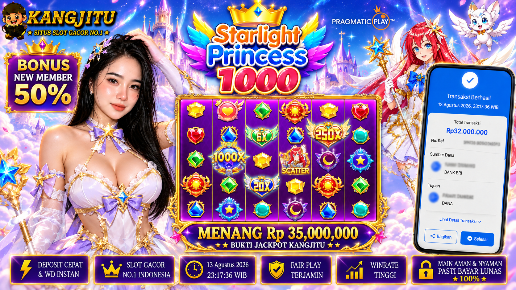 TIAP HARIIIIII MAXWIIIIINNNNNNN Starlight Princess 1000