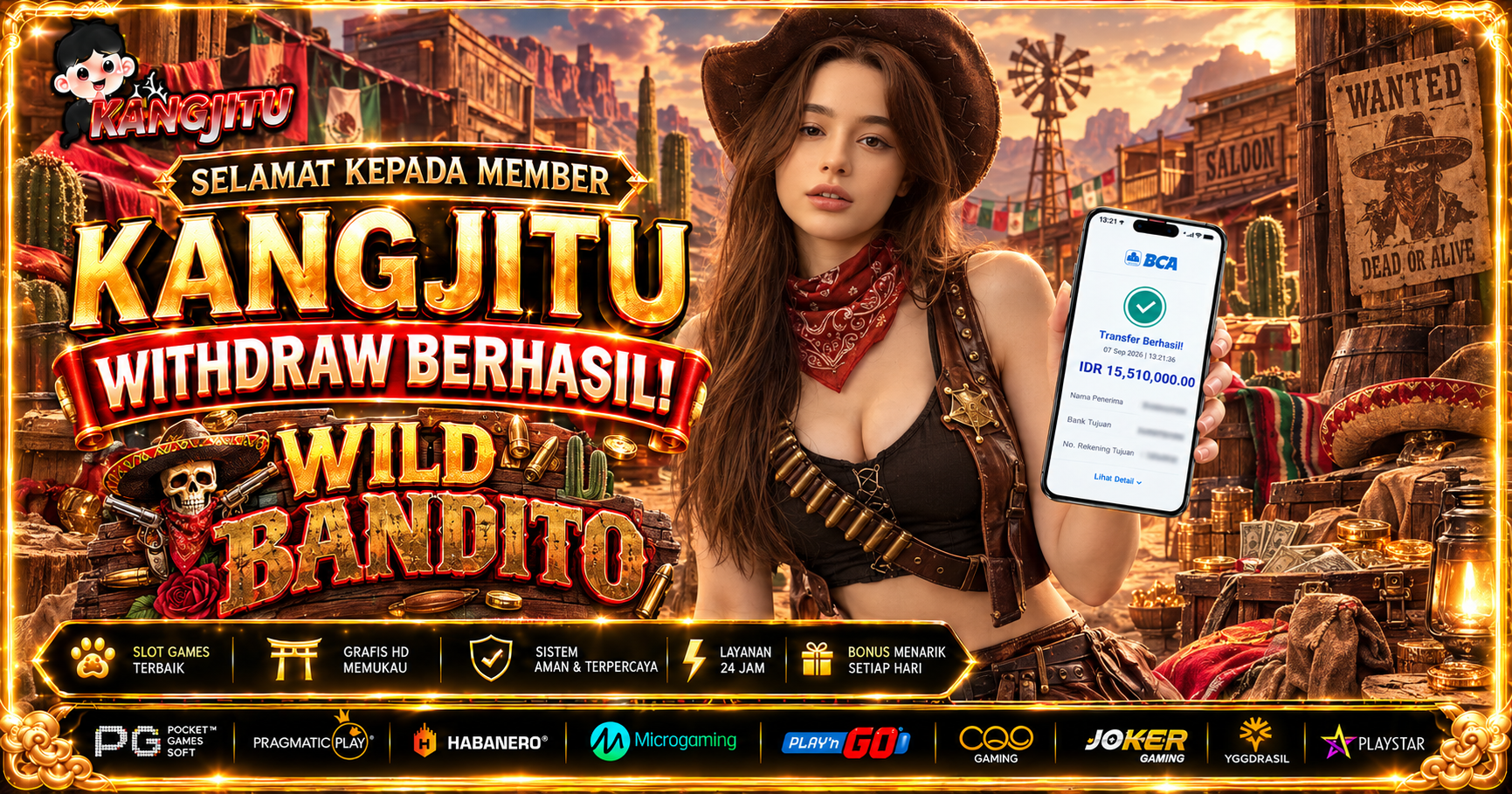 🤠 WILD BANDITO GACOR! 💰 WD Rp15.510.000 Berhasil Masuk, Giliran Kamu Berikutnya! 🔥