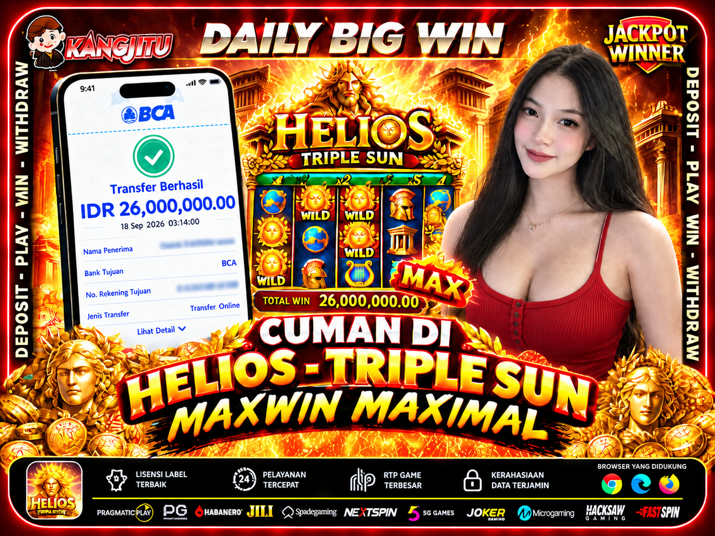 MAXWIN MAXIMAL PAGI INI CUMAN DI Helios - Triple Sun GACORNYA BUKAN MAIN AKANGKU GASSS DICOBA SCATTERNYA BUKAN MAEN