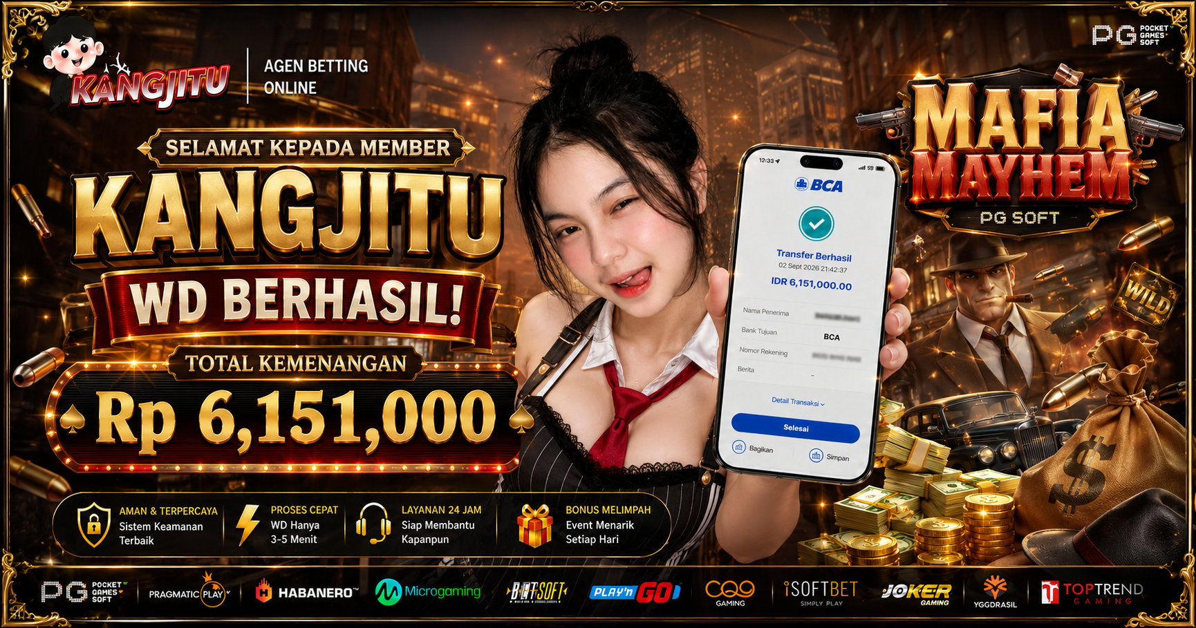 🥂 MAFIA MAYHEM, WD BERHASIL! 💰💎 Cuan Makin Ganas, WD Makin Berkelas!
