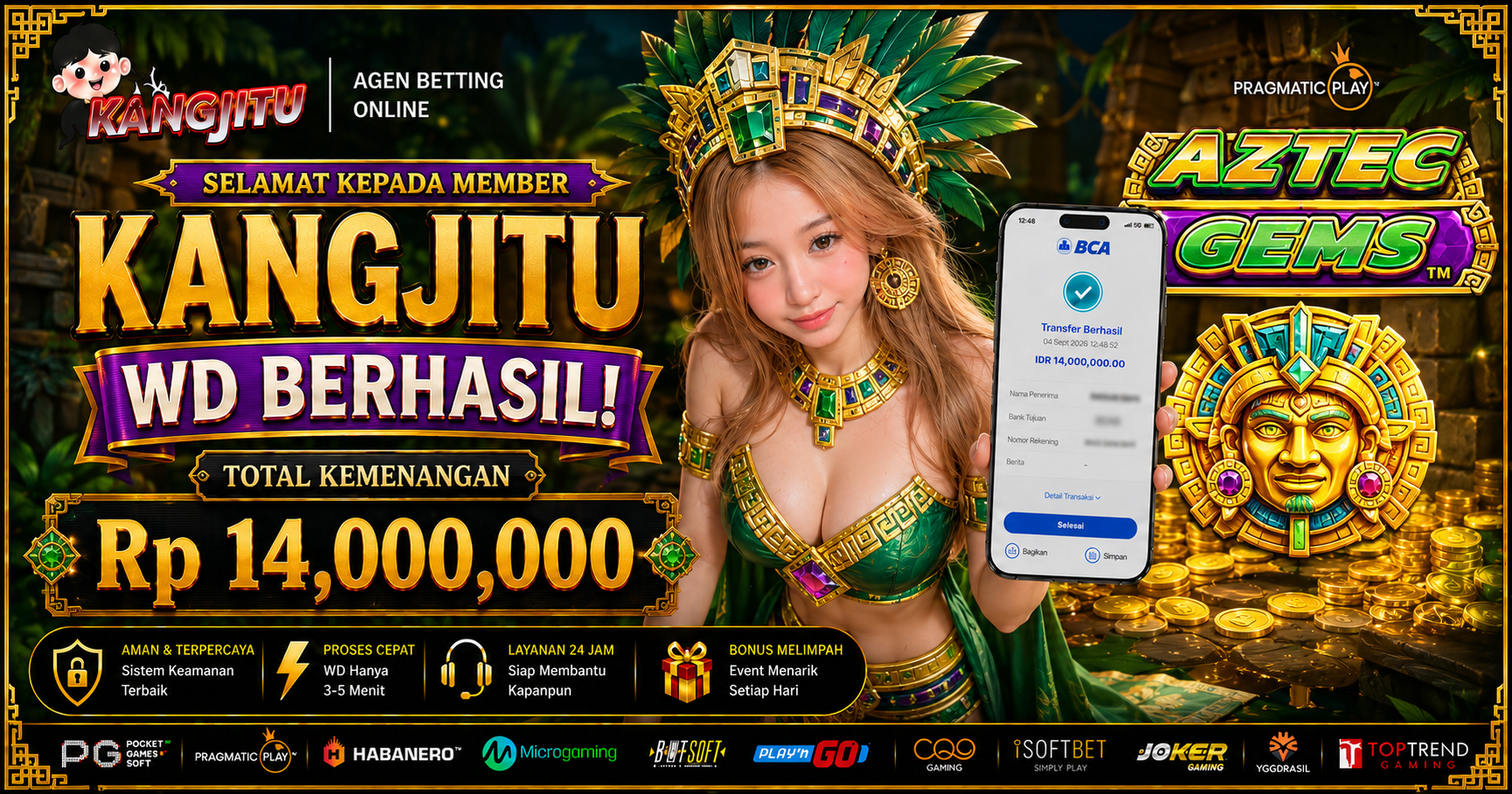 💎 AZTEC GEMS BAWA CUAN BESAR! WD Rp14 JUTA BERHASIL! 🔥CAIR, CUAN MAKIN BERKILAU! 💎