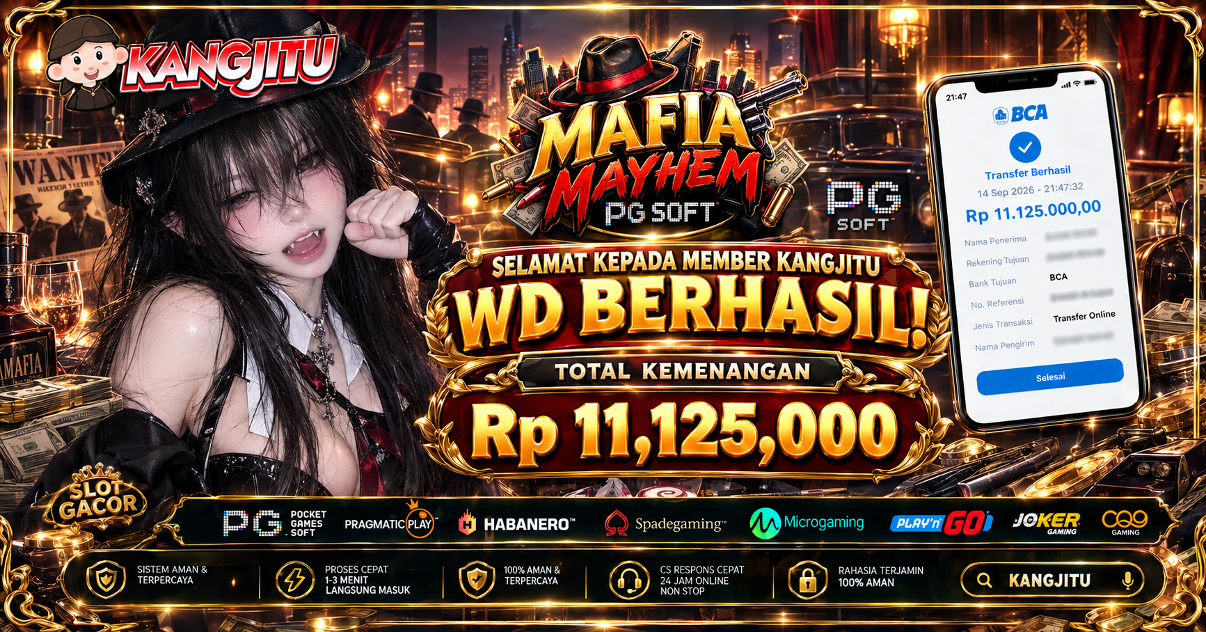 MAFIA MAYHEM, WD LANGSUNG CAIR! 🔥WD BERHASIL Rp11.125.000
