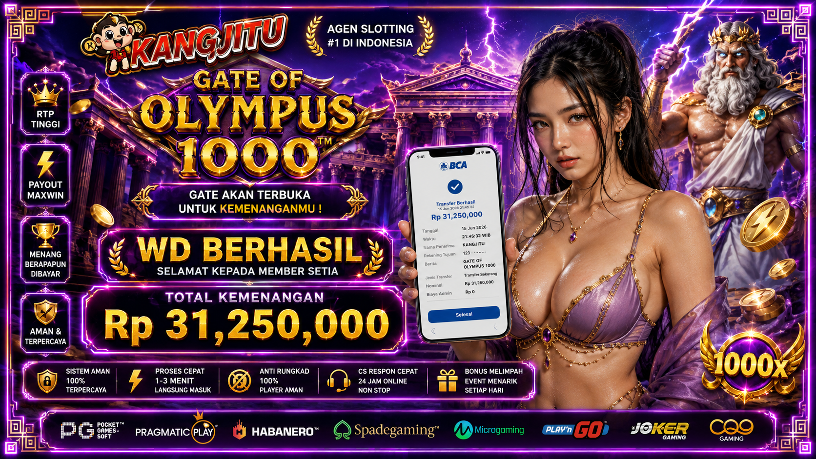 ⚡ PETIR OLYMPUS MENYAMBAR! WD 31 JUTA CAIR!MEMBER KANGJITU BAWA PULANG KEMENANGAN!