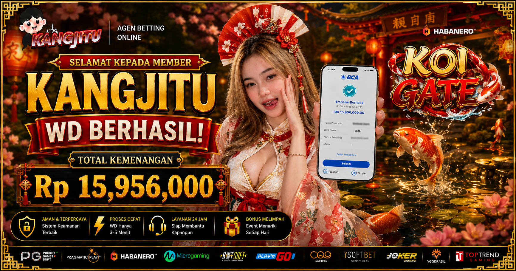 🐟 KOI GATE LAGI BERSINAR! 🔥 WD BERHASIL Rp15,956 JUTA!