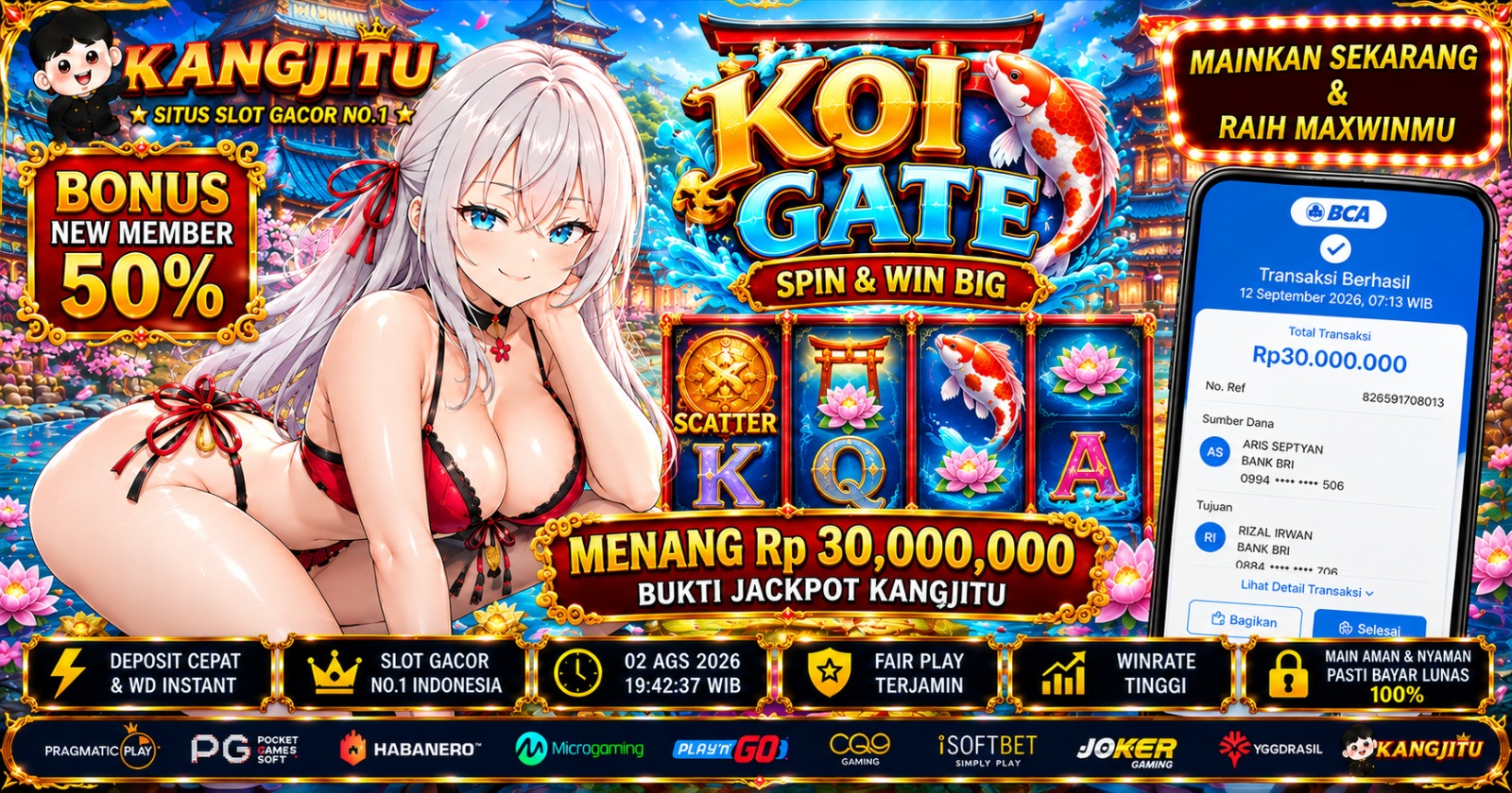 KOI GATE GACORNYA BUKAN MAEN!!!! GAS BURUAN HABANEROO GACORNYA GA MAIN-MAIN!!