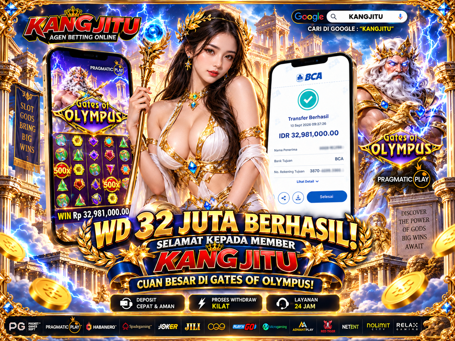 ⚡PETIR OLYMPUS, CUAN MAKSIMAL!!! WD 32 JUTA BERHASIL! CUAN BESAR DI GATES OF OLYMPUS