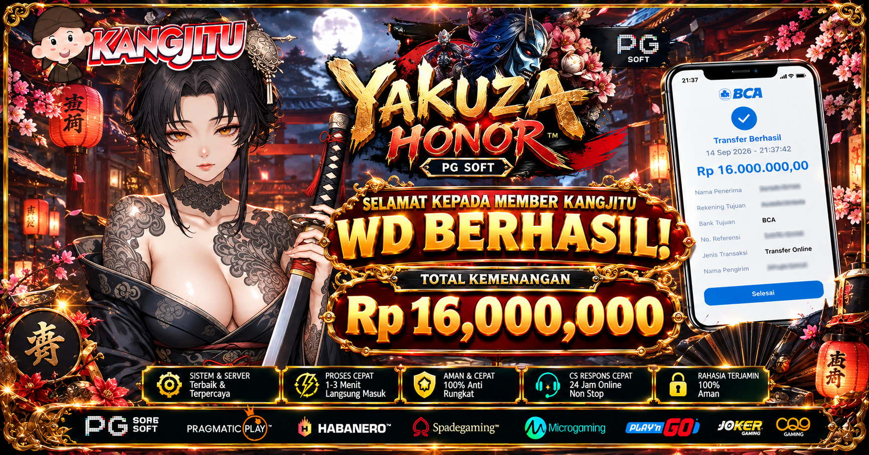 YAKUZA HONOR — WD 16 JUTA BERHASIL!🥷🔥