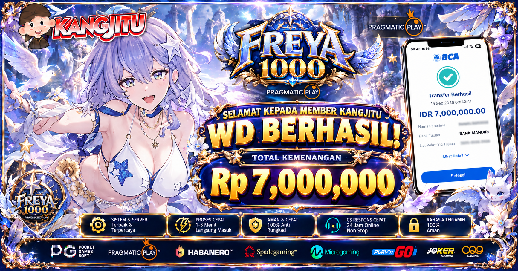 Freya 1000 Bawa Hoki!!!WD BERHASIL, SENYUM MAKIN MANIS